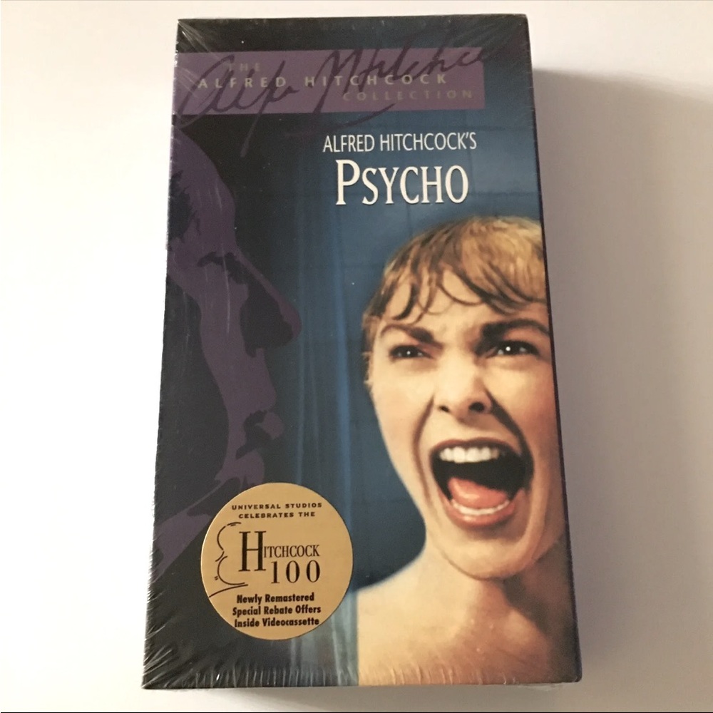 Sealed VHS Pycho by Alfred Hitchcock